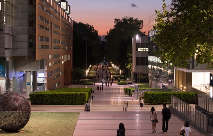 unsw walkway evening